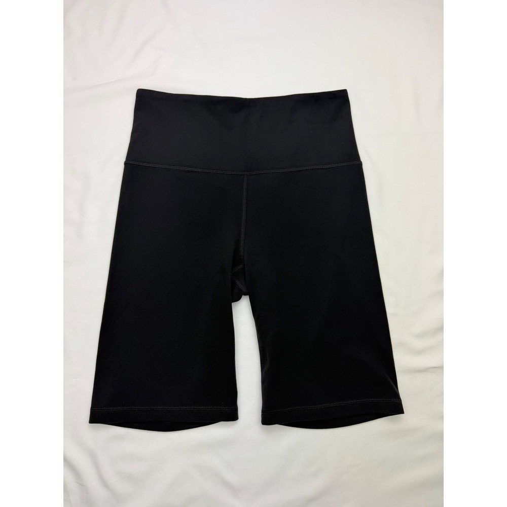Athleta Ultra High Rise Elation 8" Shorts Black Biker Yoga Small S 1140 - Picture 2 of 8